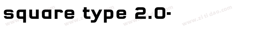 square type 2.0字体转换